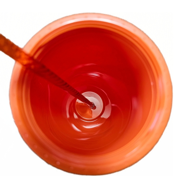 Starbucks Orange Pearl Studded Tumbler Cold Cup Venti 24oz 2022 - Picture 6 of 6